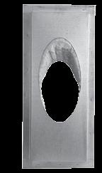1 ll-fuel himney for anada uratech anada Wall Radiation Shield - 45 esigned for use when the chimney passes through a wall at an angle. Insulated to prevent cold air intrusion.