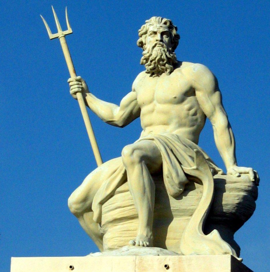 Poseidon Neptune Sea / Earthquakes Trident / Horses / Dolphins Married to Amphitrite Brother to Zeus Gave mankind 1st