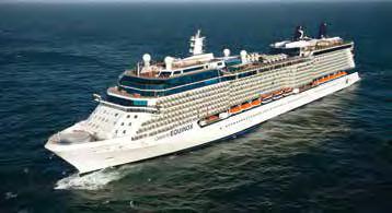Celebrity Equinox Guests: 2,850 Gross Tons: 122,000 Length: 1041 Beam: 121 10-Night Ultimate Caribbean Ports St. Thomas, St. Kitts, Barbados, Dominica, St. Maarten 2014 Nov. 21; Dec. 12 2015 Apr.
