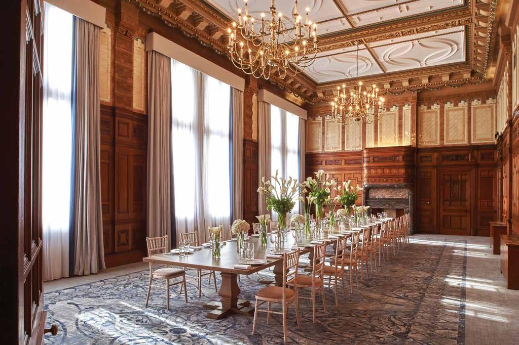 The Directors Rooms & Oak Rooms: wood-panelled opulence Built in 1912 as part of Paul Waterhouse s extension to the original Refuge Assurance building, the Directors Rooms on the second floor of the