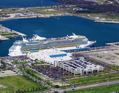 Port Canaveral and the surrounding area,