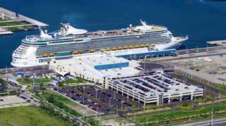 PARKING To make it easy to find cruise ships, which may be berthed at a