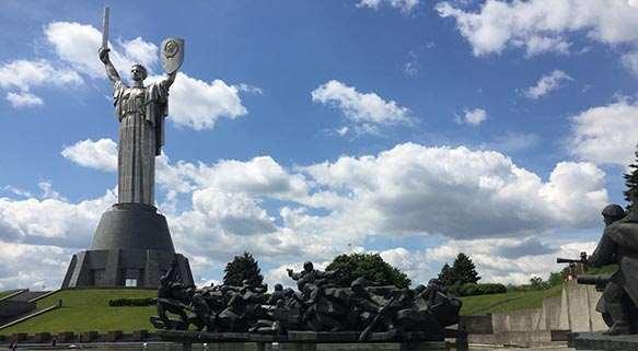 Motherland Monument : This monument in Kiev is part of the Museum of History of Ukraine in World War II.