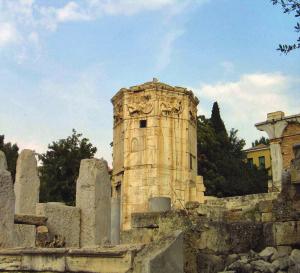 1e The Tower of the Winds Syria, Andronicus is cited by Pausanias, Vitruvius and Varro.