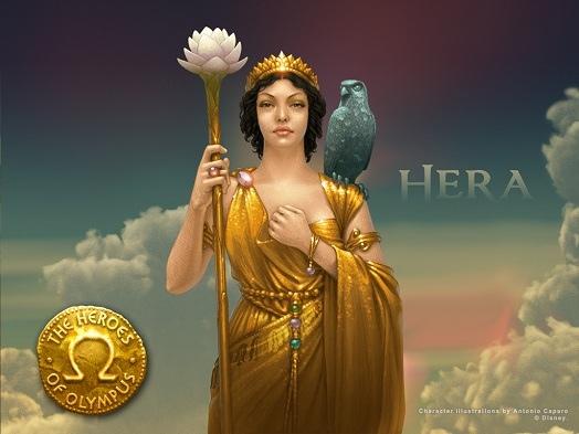 Hera Protector of marriage and the home symbols were the peacock and the crow associated with