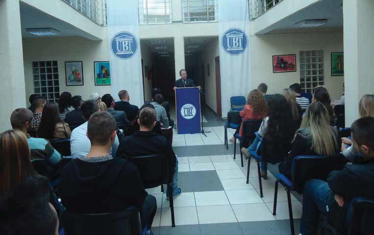Tetor 2012 UBT NEWS 5 NË UBT FILLOI VITI I RI AKADEMIK 2012/ 2013 Prishtinë, 8 tetor 2012- Në UBT, me një ceremoni solemne madhështore për studentët e nivelit bachelore, më 8 tetor, është hapur viti
