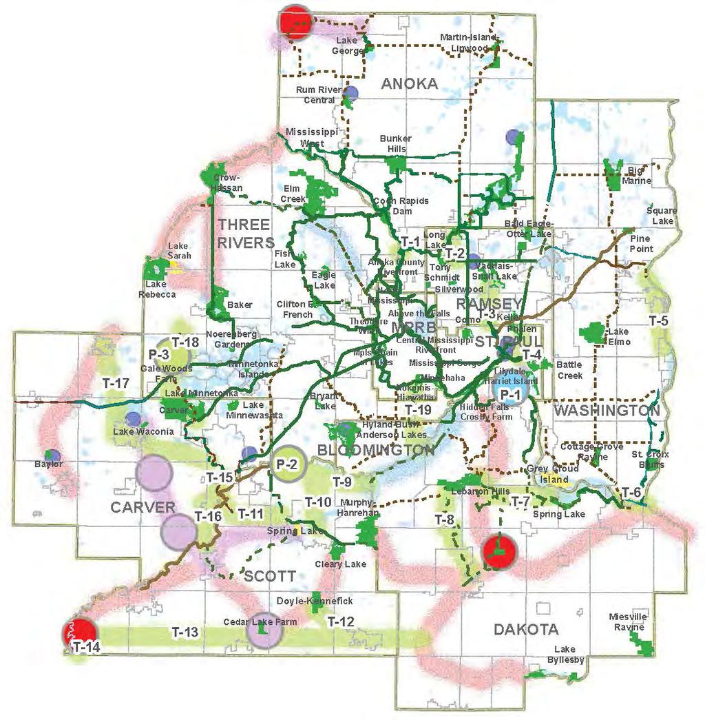 Section 1 Planning Framework to generate 426,000 annual visits, making it a critical component of Three Rivers Park District s (Park District) Regional Park and Trail System.