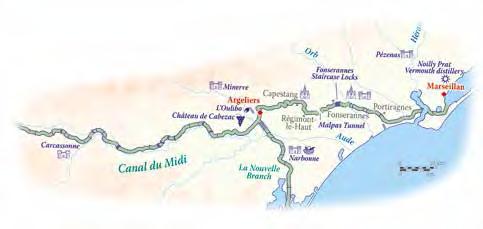 BARGE Waterways Waterways Athos - Canal du Midi Enchanté - Canal du Midi BARGE Length 7 days / 6 nights Length 7 days / 6 nights Itinerary Marseillan to Argeliers Itinerary Trebes to Salleles d Aude
