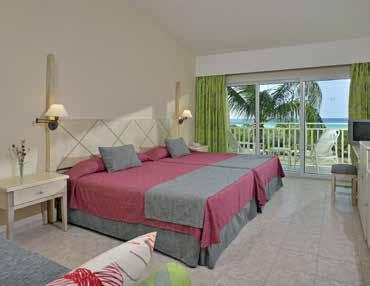 ACCOMMODATION Modern rooms, all with views of the gardens, the swimming pools and the sea. The hotel has 4 different types. Wonderful Sea View rooms, Sea View Superior rooms and exquisite Suites.