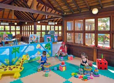 Areas for families, mini-club (5-12 years), swimming pool for children and paddle pool, playground, kids corner and children s menu, babysitting, daily activity programme for children and teenagers