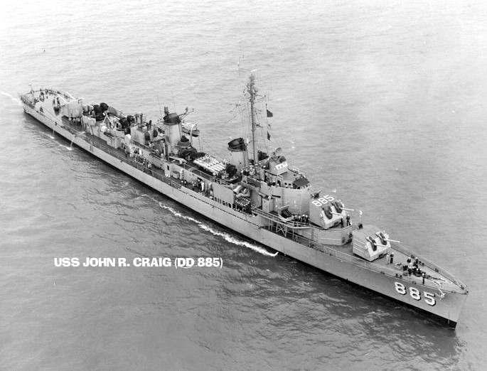 EVANS (DD 754) off the Philippine coast in October 1969 by