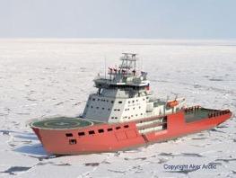 Ship design for ice operating