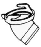Bumper Hose Curved Hose Thread-On 12996 (01659)
