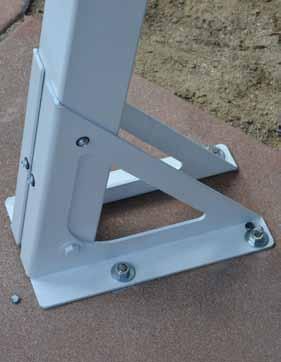 DECK POST BRACKET SYSTEM This new bracket system is designed for lower cost and easier installation of smaller shade sails