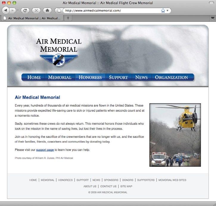org (nemspa) flightparamedic.org (IafP) emsflightcrew.com flightweb.com visionzero.aams.org (visionzero) safemedflight.org amsac.org (amsac) meca-inc.
