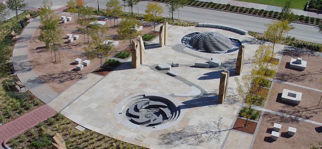 Memorial and Park Architectural Design and Landscape Memorial Design West Crescent Park at Stapleton - Denver, Colorado Nuszer Kopatz was chosen as the design and planning firm for the memorial and