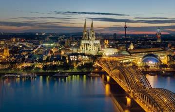 Whether you arrive by plane, car or train, the vibrant metropolis of Cologne is easily accessible from all directions. You can reach the Cologne / Bonn airport in just a few minutes by train.