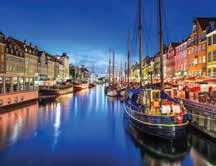1 Arrive in Copenhagen, Denmark for your two night stay, including breakfast, at the Scandic Palace Hotel Copenhagen. 2 Enjoy an optional half day Copenhagen Panorama Sightseeing & Canal Tour.
