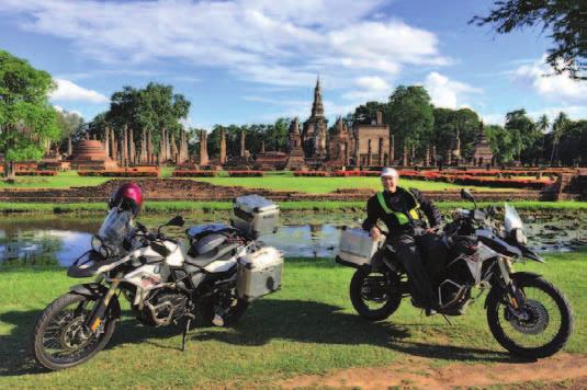 Day 1: Arival in Chiang Mai Day 3: Sukhotai - Phu Rua We ll blend in with Thai traffic in the morning and head east towards our next destination. We ll ride through Nakhon Thai, a good spot for lunch.