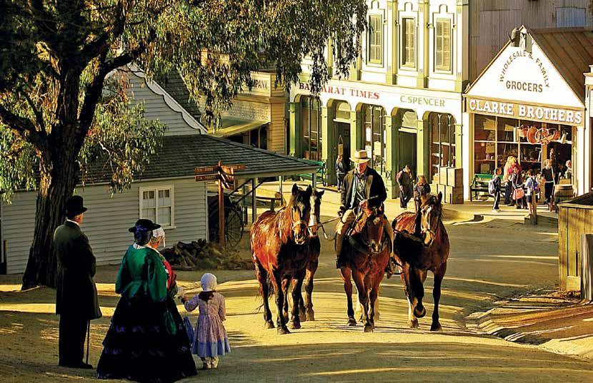 SOVEREIGN HILL Sovereign Hill characters SOVEREIGN HILL, BALLARAT, GOLD PANNING, GOLD MUSEUM MON, TUE, THU, SAT 8.15am 5.30pm Tour 380 $158.00 Child: $79.00 Tour 380L Lunch $187.00 Child: $93.