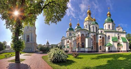 It is an old country whereby it is noticeable that in fact Kiev created Russia. It is a large country (the seize of France) with around 42.000.000 inhabitants.