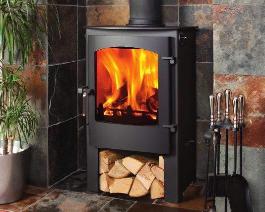 Rosedale Standard or Smoke with Log Control Store - with Log Store ROSEDALE UPTO 77.4% 19 7.5 kw output British made 77.4 % efficient on wood 75.