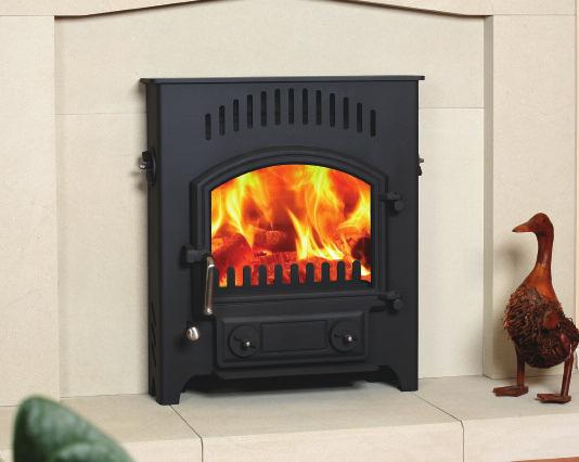 Runswick Inset - Mk I RUNSWICK INSET 28 UPTO 79.9% 4kW output 79.9% Efficient on Wood 74.8% Efficient on Solid Fuel Suitable for a conventional chimney, or with a 6 adaptor to flue liner Max.