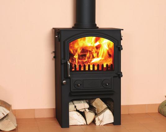 Little Thurlow Standard or Smoke Control - with Log Store UPTO 79.6% 9LITTLE THURLOW 5kW output 78.9% Efficient on Wood 79.6% Efficient on Solid Fuel 6 Diameter Flue Suitable for 12mm hearth Max.