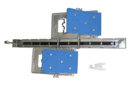 -Block easily positions and locks on notched bracket to runner s requirements.