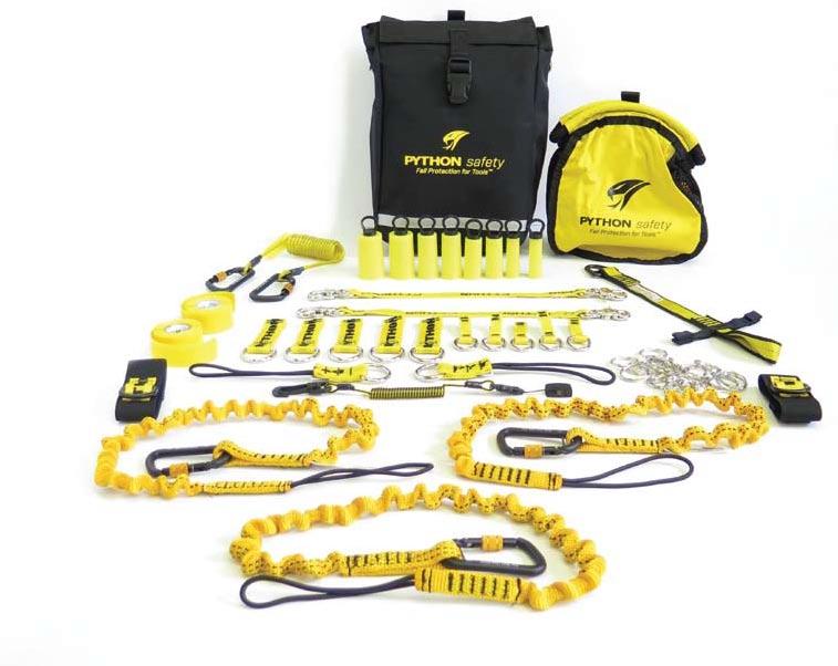 TECHNIQUE STOP THE DROP KITS 31 KIT 2 40 TOOL STOP THE DROPS KIT H01403 This all-rounder kit provides a comprehensive range of options for safely tethering hand tools to be used at height.