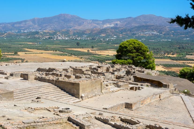 You ll ride among the olive trees on the plateau and pass through small villages in the area reaching the highlight of the day: The Palace of Phaistos.