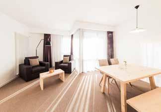 satellite TV, phone, safe, southeast facing panoramic loggia, WiFi and parking in underground garage. Latemar suite Approx.