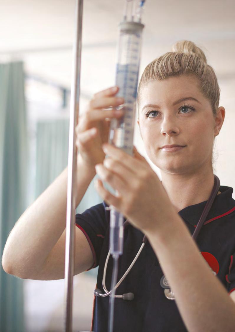 NURSING AND HEALTH SERVICES Make a career from your caring nature and step into the healthcare industry. Work in nursing, aged care, primary health care or allied health.