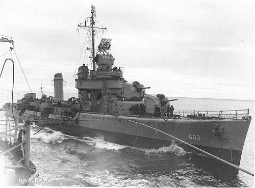 Type: shipwreck, destroyer, Benson class, U.S.