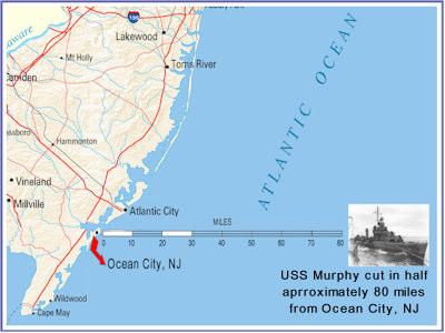measure in the event German U boats might be partoling the area. The Murphy was sent ahead of the convoy after radar indicated the possibility of submarine activity.
