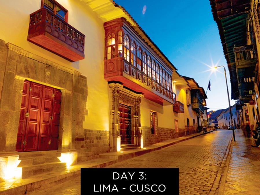 Day 3 breakfast is included again & your clients will enjoy a transfer by private van to the airport for a flight to Cusco.