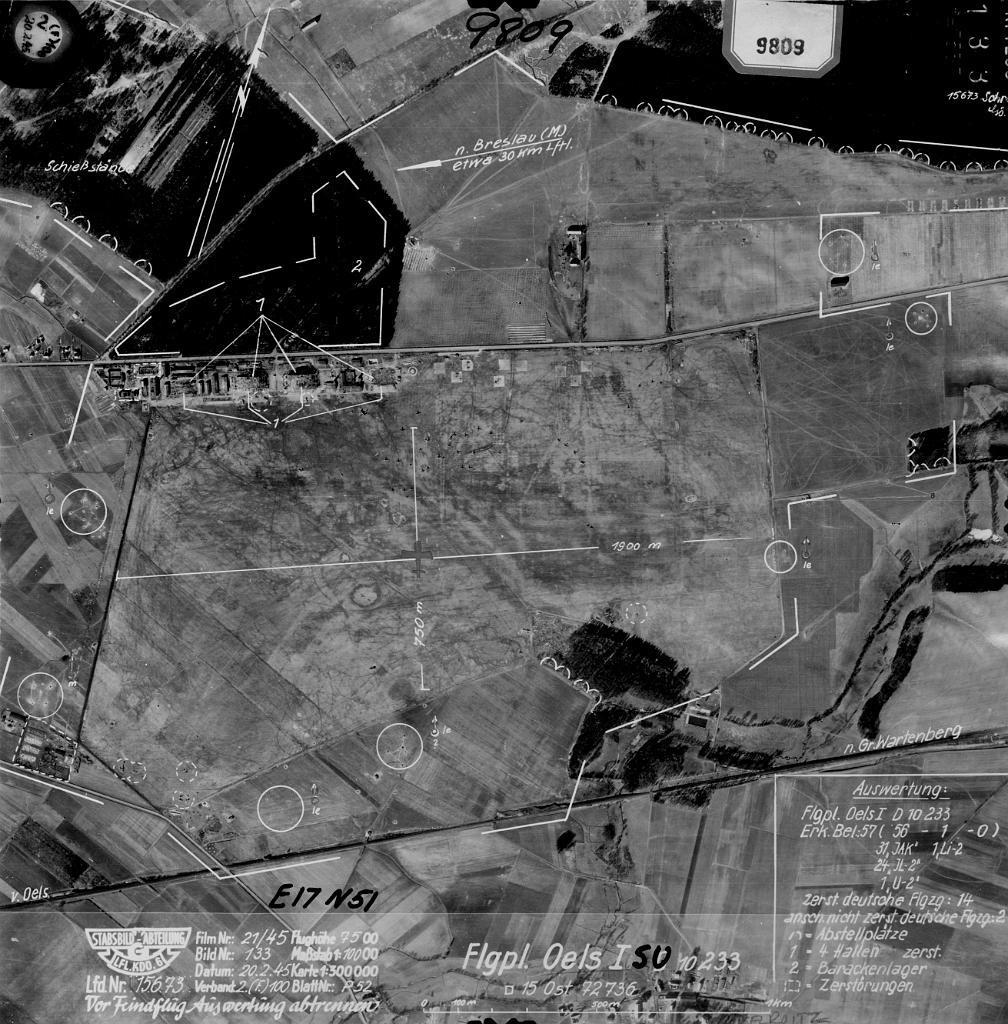 Luftwaffe Airport Oels (Oleśnica) http://www.wwii-photosmaps.