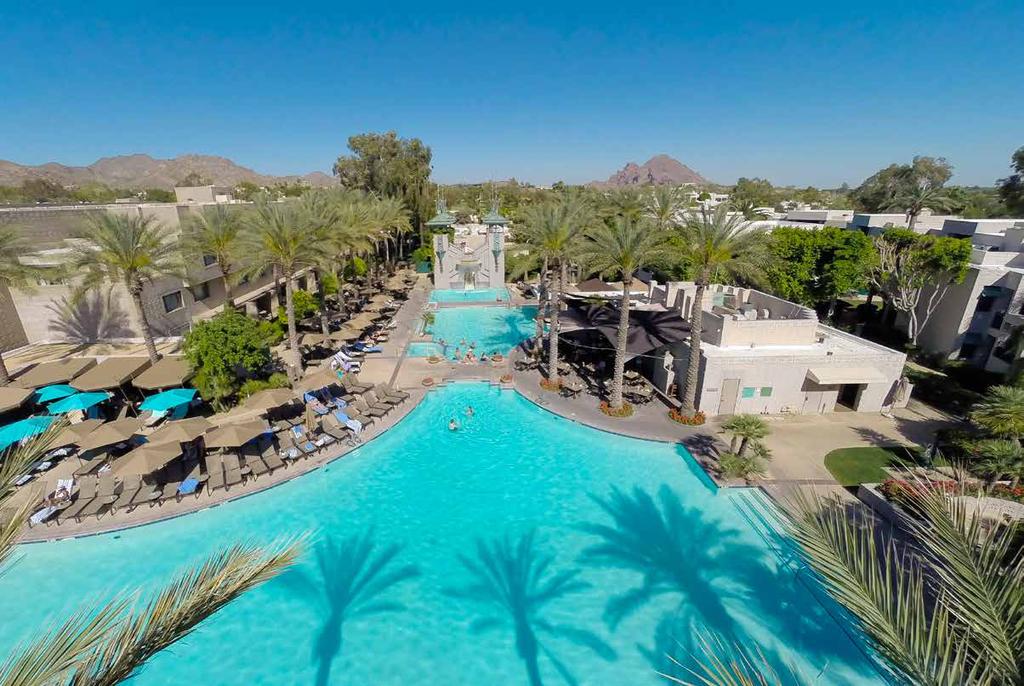 MEET Distinguished by its impeccable architectural landscape and prestigious gardens, the Arizona Biltmore, A Waldorf Astoria Resort is a scenic desert retreat nestled at the foot of the Phoenix