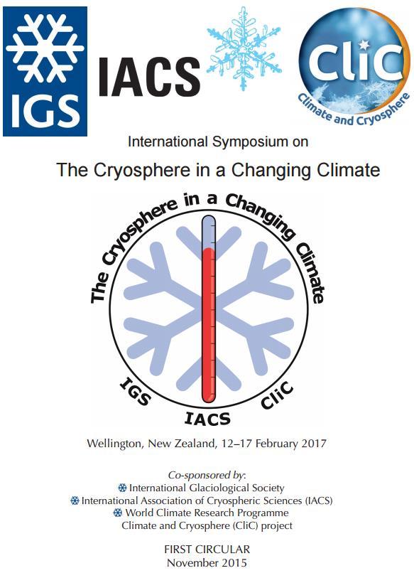 si/ IACS 2017 Scientific Assembly, Joint IGS-IACS- CliC International
