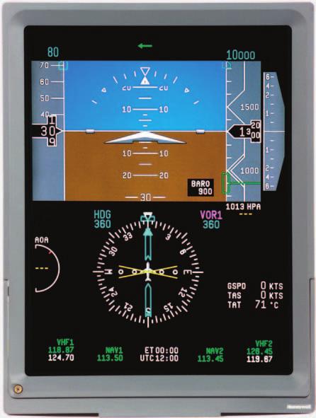 The PFDs incorporate all of the information necessary to safely operate the aircraft, including traditional primary flight display information.