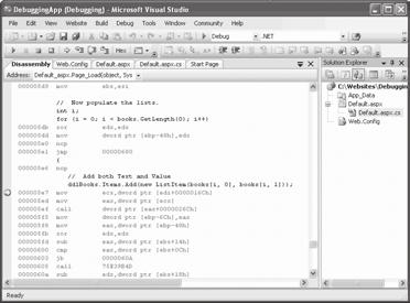 Prozor Modules Prozor Modules omogućava ispitivanje.exe i.dll datoteka koje koristi program u kojem ispravljate pogreške. Prozor Modules prikazan je na slici 7-17. Slika 7-17.
