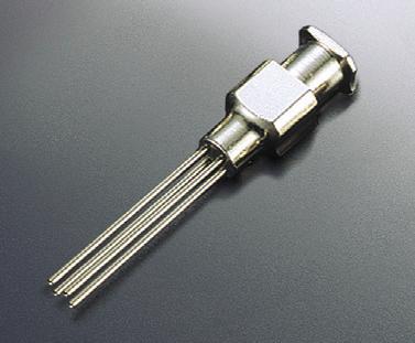 High precision nozzles Precision nozzle Luerlock type.2mm Double thread screwed type This nozzle is suitable for materials containing fillers.