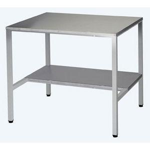Item B-2.31 Tables, Stainless Steel, CSSD Stainless Steel Table for use in Sterilization Area. 1) Framework and work surface in 14 gauge Stainless Steel for heavy work withstand.