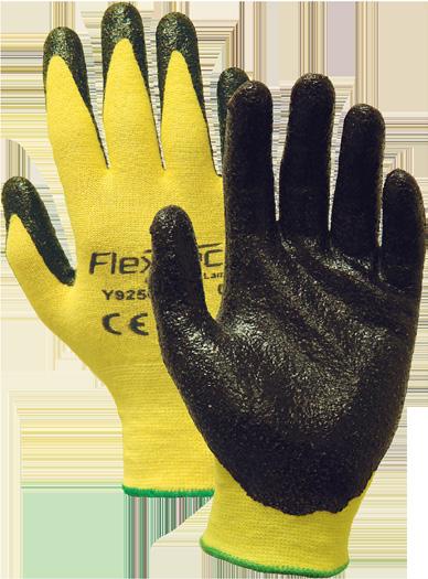 Features a 13 gauge stretch DuPont Kevlar knit shell with light foam nitrile palm and fingertips dipped.