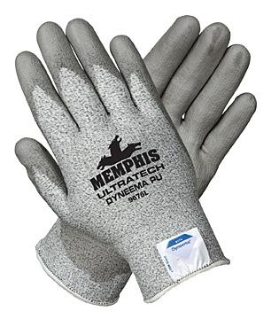 An elastic knit wrist secures the glove above the wrist for comfort and preventing debris from entering the glove.