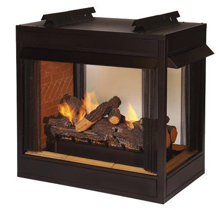 Features Breckenridge Premium fireboxes add a little more overall depth 20 7/16 inches and a taller opening to showcase today s bigger log sets.