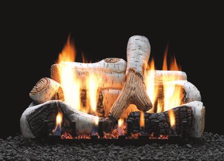 Log Sets and Burners Log Sets and Burners The hand-painted ceramic fiber or refractory log sets complement the flames from any of our Vent-Free