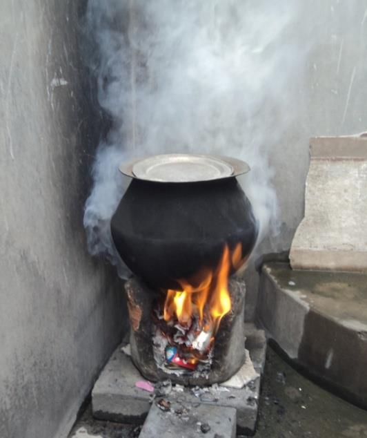 open fires is unsafe, a health hazard especially for women; also contributing to