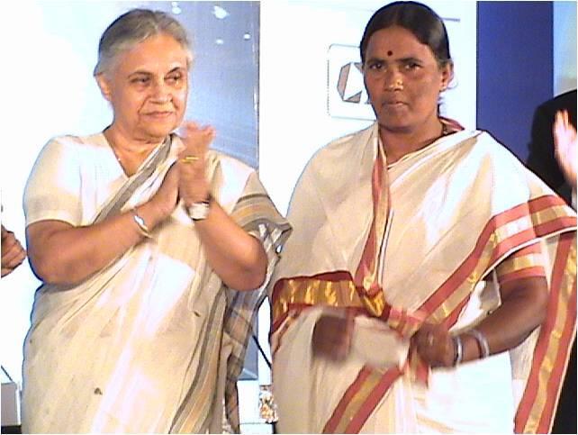 Mrs. Lalithabai, a stove Entrepreneur. Awarded Woman Exemplar in 2007 by Confederation of Indian Industry.