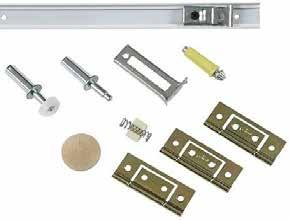 adjustable rollers 1 floor guide 2 finger pulls SIZE Pocket Door Kit 100953 48" 2